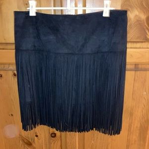 Iris Setakwe suede fringe skirt